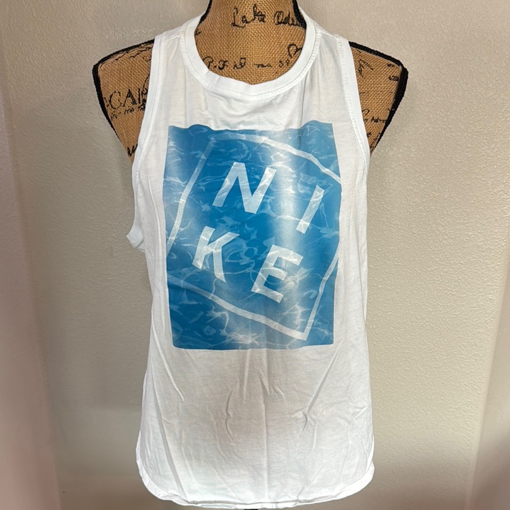 Nike White Sleeveless Top